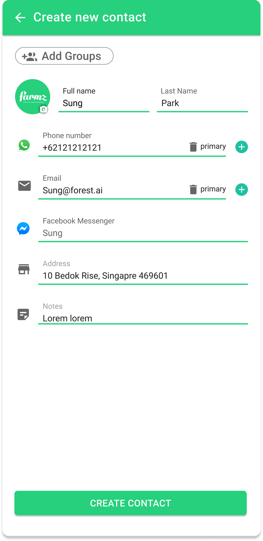 group add
