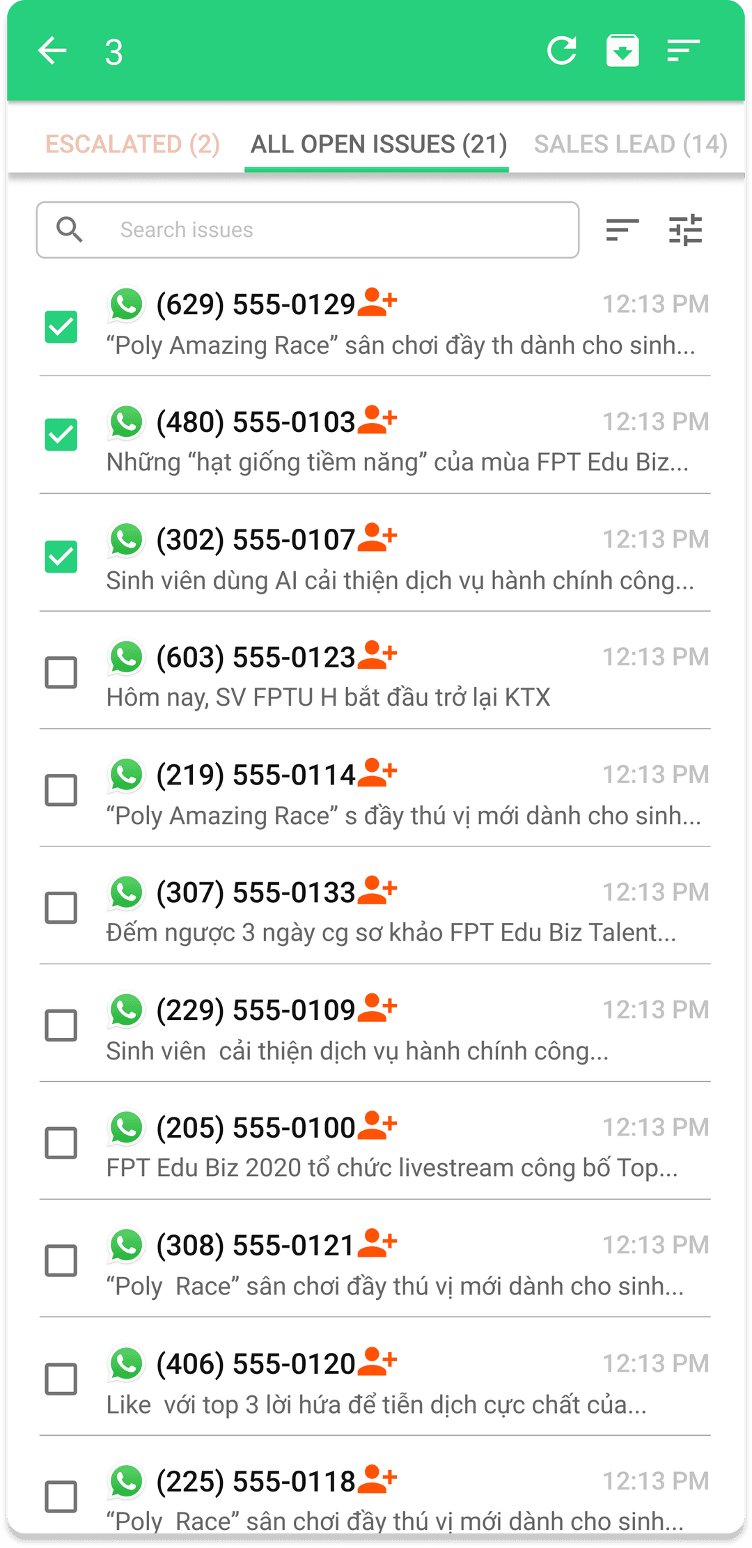 call history