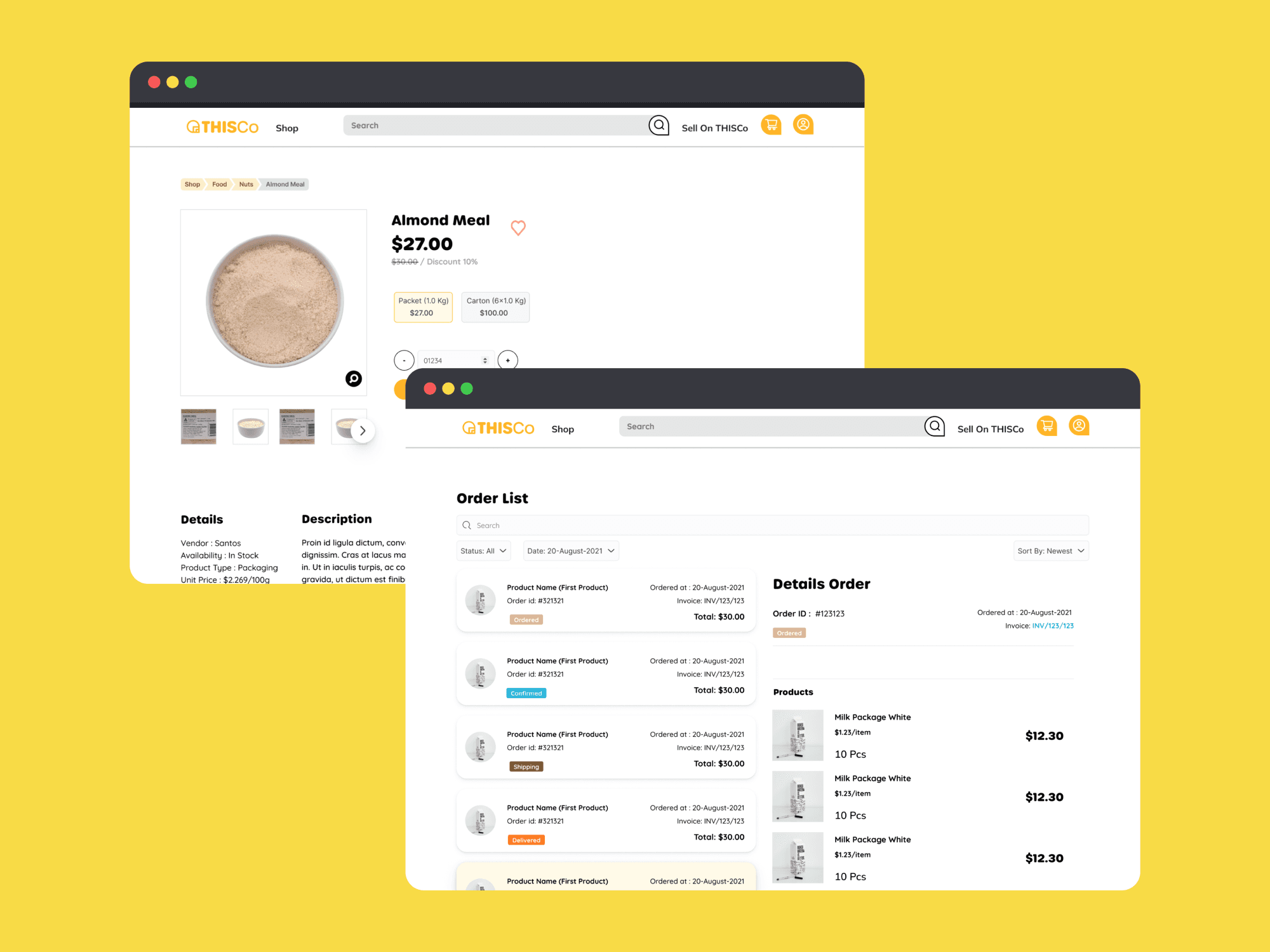 desktop shop mockup